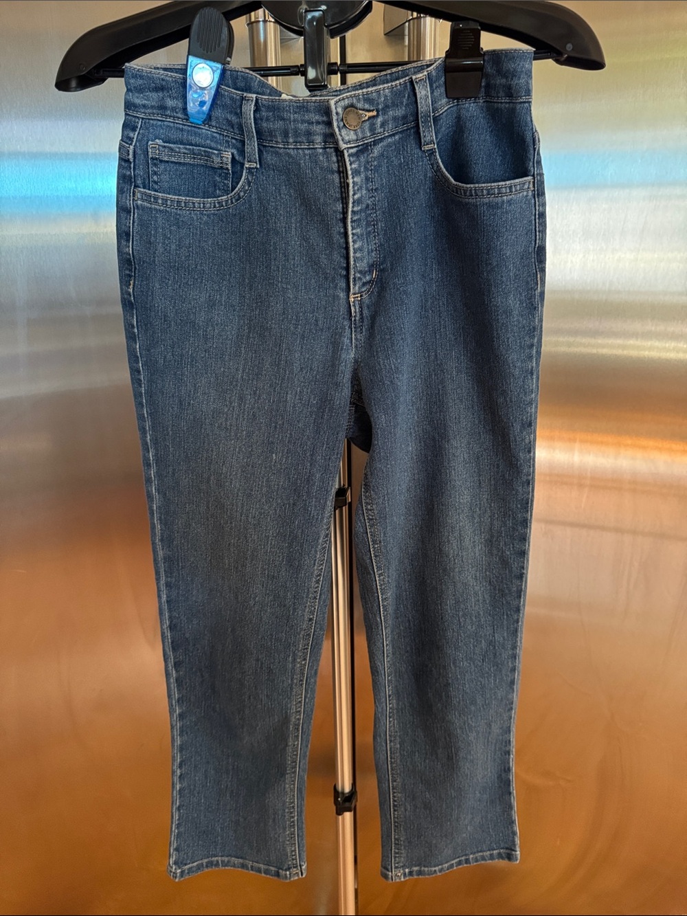 Jones New York Blue Denim Jeans with Branded Button
